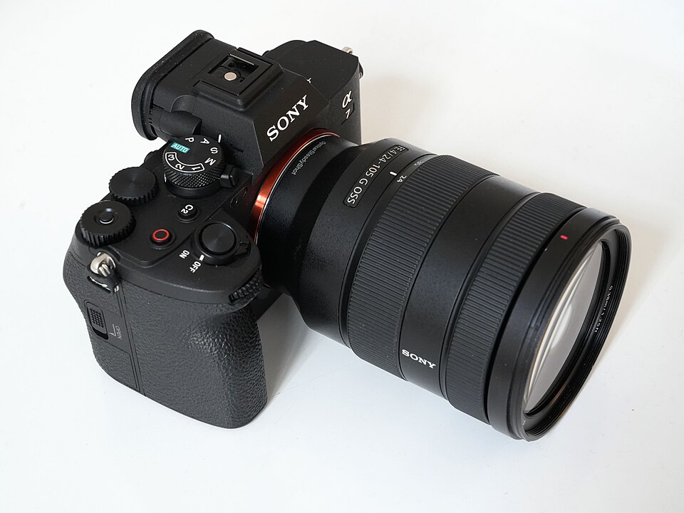 Sony α7 IV fitted with an FE 24-105mm G Master lens